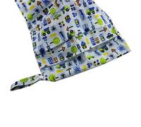 caseroxx Bolsa de pañales/Bolsa húmeda/Bolsa de pañales con cremallera Tamaño premium 2-Pocket, bolsa de playa para bebés Wet Bag/Bolso de pañales Diseño de autos