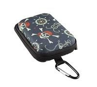 caseroxx Bolsa del medidor de glucosa en Sangre Adecuado para Freestyle Libre 1/2 / Insulinx / 14 Day en Diseño Pirata Negro, diabético Almacenamiento Estuche Tapa