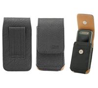 caseroxx Bolso al Aire Libre para Nokia 2660 Flip, Negro | Funda outdoor resistente para un uso exigente en movimiento, de de cuero real