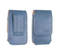caseroxx Bolso al Aire Libre para SPC Stella 2, Azul | Funda outdoor resistente para un uso exigente en movimiento, de de cuero real