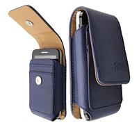 caseroxx Bolso de Cuero con Presilla para cinturón para Dexcom G6 Receiver, Bolso (Bolso de Cuero con Presilla para cinturón en Azul)