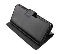 caseroxx Bookstyle-Case para Alba 5.72 Mobile Phone en negro fabricado con cuero