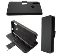 caseroxx Bookstyle-Case para Cubot J7 en negro fabricado con cuero artificial