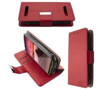 caseroxx Bookstyle-Case para Cubot KingKong Mini en rojo fabricado con cuero art