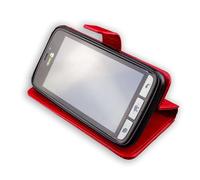 caseroxx Bookstyle-Case para Doro 8030 / 8031 en rojo fabricado con cuero artifi