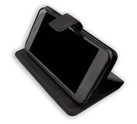 caseroxx Bookstyle-Case para Gigaset GS160 und GS170 en negro fabricado con cuer