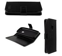 caseroxx Bookstyle-Case para Nokia 6310 (2021), Negro | Funda tipo libro abatible con compartimentos interiores y protección integral para el día a día, de cuero artificial