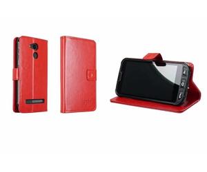 caseroxx Bookstyle-Case para Olympia Neo Mini/Neo Mini+, Rojo | Funda tipo libro abatible con compartimentos interiores y protección integral para el día a día, de cuero artificial