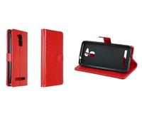 caseroxx Bookstyle-Case para Olympia Neo/Neo+, Rojo | Funda tipo libro abatible con compartimentos interiores y protección integral para el día a día, de cuero artificial
