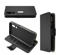 caseroxx Bookstyle-Case para Sharp Aquos C10 | Funda tipo libro abatible con compartimentos interiores y protección integral para el día a día, de cuero artificial
