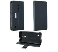 caseroxx Bookstyle-Case para Ulefone Armor X12 / X12 Pro, Negro | Funda tipo libro abatible con compartimentos interiores y protección integral para el día a día, de cuero artificial