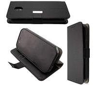 caseroxx Funda Cat S42 / S42 H+, Tipo Libro, Fabricada en Cuero Artificial, Color Negro