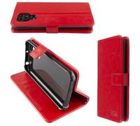 caseroxx Funda Doro 8100/8110 / 8200/8210 / 8220, Tipo Libro, Fabricada en Cuero Artificial, Color Rojo