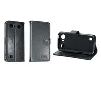 caseroxx Funda Doro Aurora A10/A11, Tipo Libro, Fabricada en Cuero Artificial, Color Negro