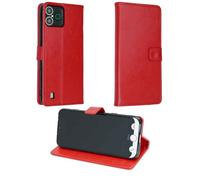 caseroxx Funda Doro Aurora A30/A31, Tipo Libro, Fabricada en Cuero Artificial, Color Rojo