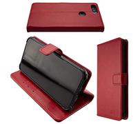 caseroxx Funda Gigaset GS195, Tipo Libro, Fabricada en Cuero Artificial, Color Rojo