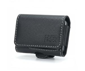 caseroxx Funda Glucómetro para Tandem t:slim X2 de cuero artificial en negro - Funda protectora especial para glucómetros