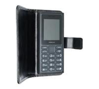 caseroxx Funda Nokia 105 DS 2024 TA-1684, Tipo Libro, Fabricada en Cuero Artificial, Color Negro