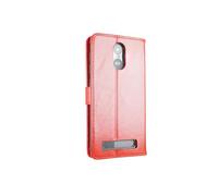 caseroxx Funda SPC Zeus 4G / Zeus 4G Pro, Tipo Libro, Fabricada en Cuero Artificial, Color Rojo