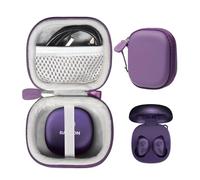 CaseSack Funda para Auriculares inalámbricos Raycon Fitness Bluetooth True con micrófono Integrado, 56 Horas (Morado)