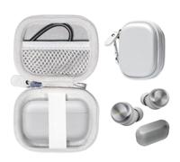 CaseSack Funda para auriculares inalámbricos Technics EAH-AZ100/EAH-AZ80/EAH-AZ60 Premium Hi-Fi True Wireless Bluetooth (plateado)