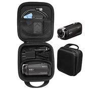 CaseSack - Funda para videocámara Sony HD HDRCX440, HDRCX405 Handycam; Canon VIXIA HF R800, Panasonic HC-V180K, Kimire HD Recorder, Sony HDRAZ1VR/W, SiOnyx Aurora Day/Night Action Camera
