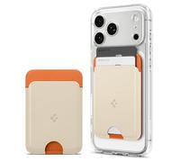 Casesology by Spigen Cartera MagSafe Nano Pop MagFit Cartera Magnética Diseñada para MagSafe Compatible con los Modelos iPhone 17/16/15/14/13/12 Series, Accesorios MagSafe - Orange Beige