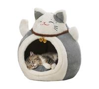 Caseta cálida para gatos de invierno, caseta semicerrada para animales pequeños | Caseta caliente para gatos de sueño - Para propietarios de mascotas, frío de invierno, salón, dormitorio, período de