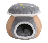Caseta con cubierta para gatos - Caseta de invierno para perros con forma de seta - Para gatos, para interior, salón, dormitorio, balcón, apartamento casa