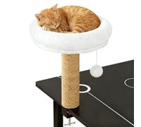 Caseta de escritorio para gatos, 360 ° giratoria y resistente a los arañazos, cálida hamaca, mesa para gatitos, para interior y exterior, casa, dormitorio, de invierno, alféizar, salón, balcón