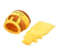 Caseta de invierno para gatos - Caseta suave para animales de 40 cm, tienda con maceta de miel de dibujos animados, suave y acogedora | Suministros para dormir en cueva para gatos al Cop