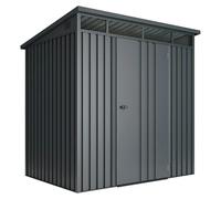Caseta de jardín Allister 3.0 (Medidas ext. (An x Pr): 197 x 146 cm, Antracita, Metal, Área: 3 m²)