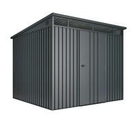 Caseta de jardín Allister 5.5 (Medidas ext. (An x Pr): 237 x 226 cm, Antracita, Metal, Área: 5,5 m²)