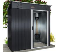 Caseta de jardín antracita 181x162x86cm