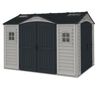 Caseta de jardín de resina Duramax Apex Pro Plus 3,2x2,4 m gris
