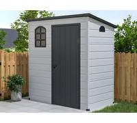 Caseta de jardín de resina gris antracita NERIO - 2,12m²