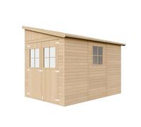 Caseta de Jardín Exterior de Madera 6 m², Cobertizo para Bicicletas, Caseta de Almacenamiento, Pared de 17 mm, Ventana, TIMBELA M339