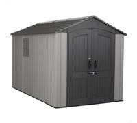 Caseta de Jardín Lifetime 7,8 M² con Suelo y Estanterías, 215x76x85 Cm, Beige