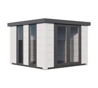 Caseta de Jardin metálica NH8 Iluminado | Blanco / Blanco | 298 x 298 - NOVO HABITAT