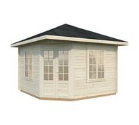 Caseta de jardín Melanie (Medidas ext. (An x Pr): 400 x 400 cm, Madera, Natural, 9,9 m²)