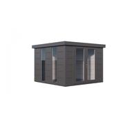 Caseta de Jardin metálica NH8 Iluminado | Antracita | 298 x 298 - NOVO HABITAT