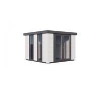 Caseta de Jardin metálica NH8 Iluminado | Blanco / Blanco | 298 x 298 - NOVO HABITAT