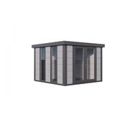 Caseta de Jardin metálica NH8 Iluminado | Gris Claro | 298 x 298 - NOVO HABITAT