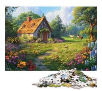 Caseta de jardín Puzzle Adultos 500 Piezas para Decoración del Hogar Cumpleaños Juego De Rompecabezas Juegos Educativos Stress Relief Toy 500pcs (52x38cm)