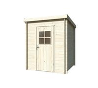 Caseta de madera zoe 1 de 181x208x180 cm y 3.26 m2 con 19 mm espesor y puerta whitewood