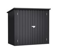 Caseta de metal arya de 147x134x86 cm y 1.26 m2 con 0.25 mm espesor y doble puerta abatible hoggar
