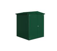 Caseta de metal europa 2 de 172x196x156 cm y 2.68 m2 con 0.5 mm espesor y doble puerta abatible biohort