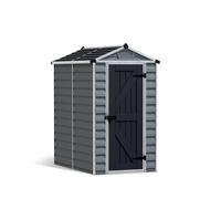 Caseta de policarbonato skylight de 120.7x203.5x176.8 cm y 2.1 m2 con 1 mm espesor y doble puerta abatible canopia by palram