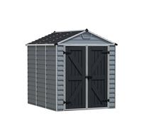 Caseta de policarbonato skylight de 185.4x217x229 cm y 4.2 m2 con 1 mm espesor y doble puerta abatible canopia by palram