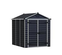 Caseta de policarbonato skylight de 185.4x217x229 cm y 4.2 m2 con 1 mm espesor y doble puerta abatible canopia by palram